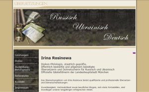 Irina Rosinowa - bersetzungen - Russisch, Ukrainisch, Deutsch
